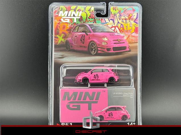Fiat Abarth 595 LB Works X Abas Works Pink Blister  MG-MGT00851