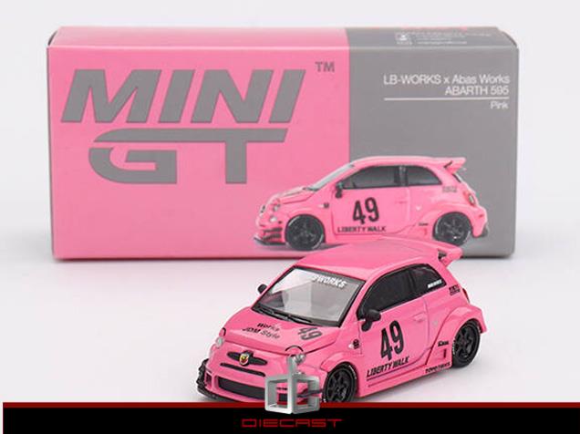 Fiat Abarth 595 LB Works X Abas Works Pink Blister  MG-MGT00851